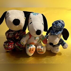 Snoopy Plush Toy Set (set of 3)
